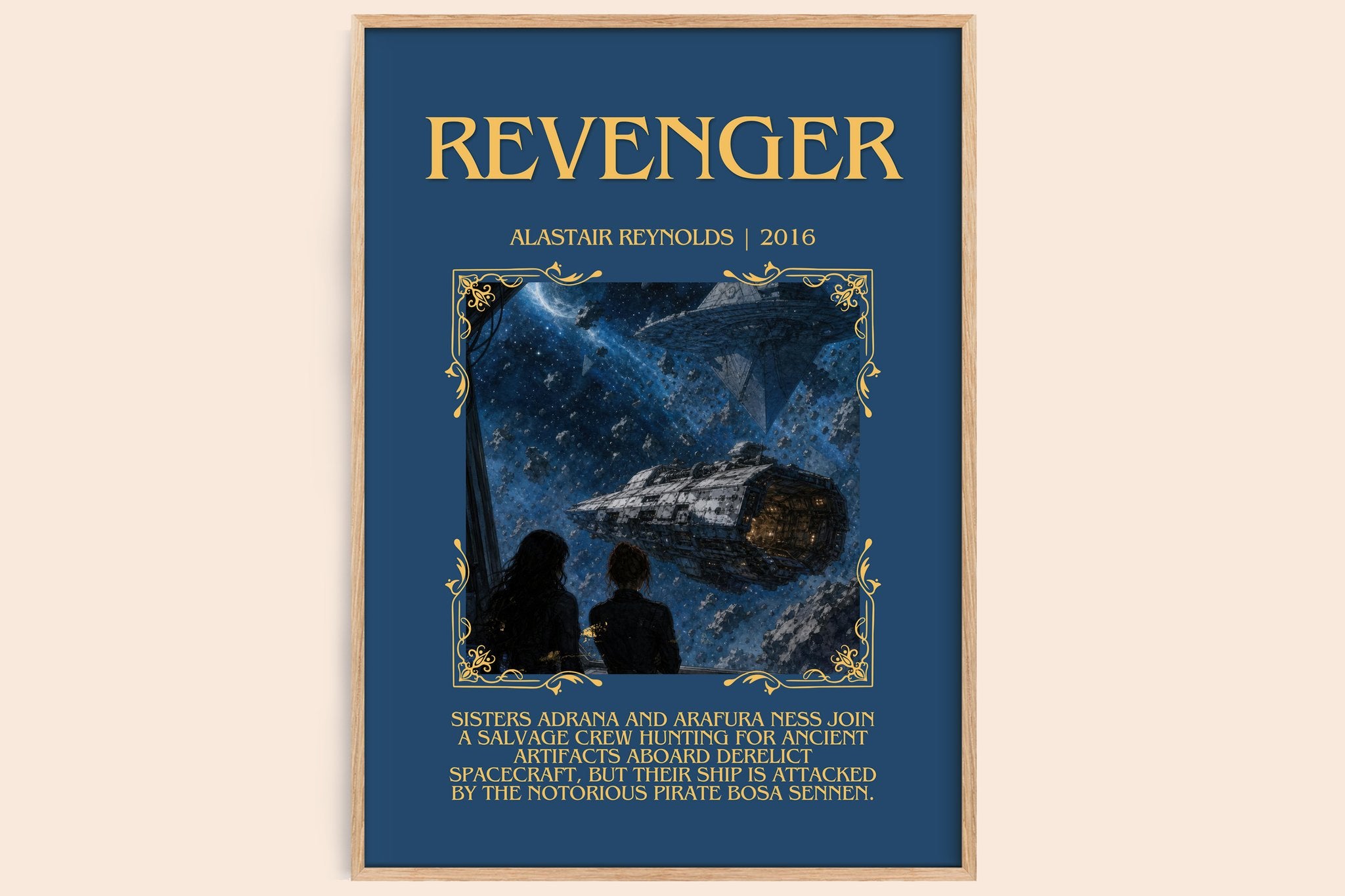 Revenger Minimalist Book Poster by Alastair Reynolds