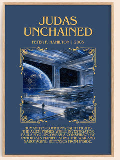 Judas Unchained Minimalist Book Poster by Peter F. Hamilton – image 1