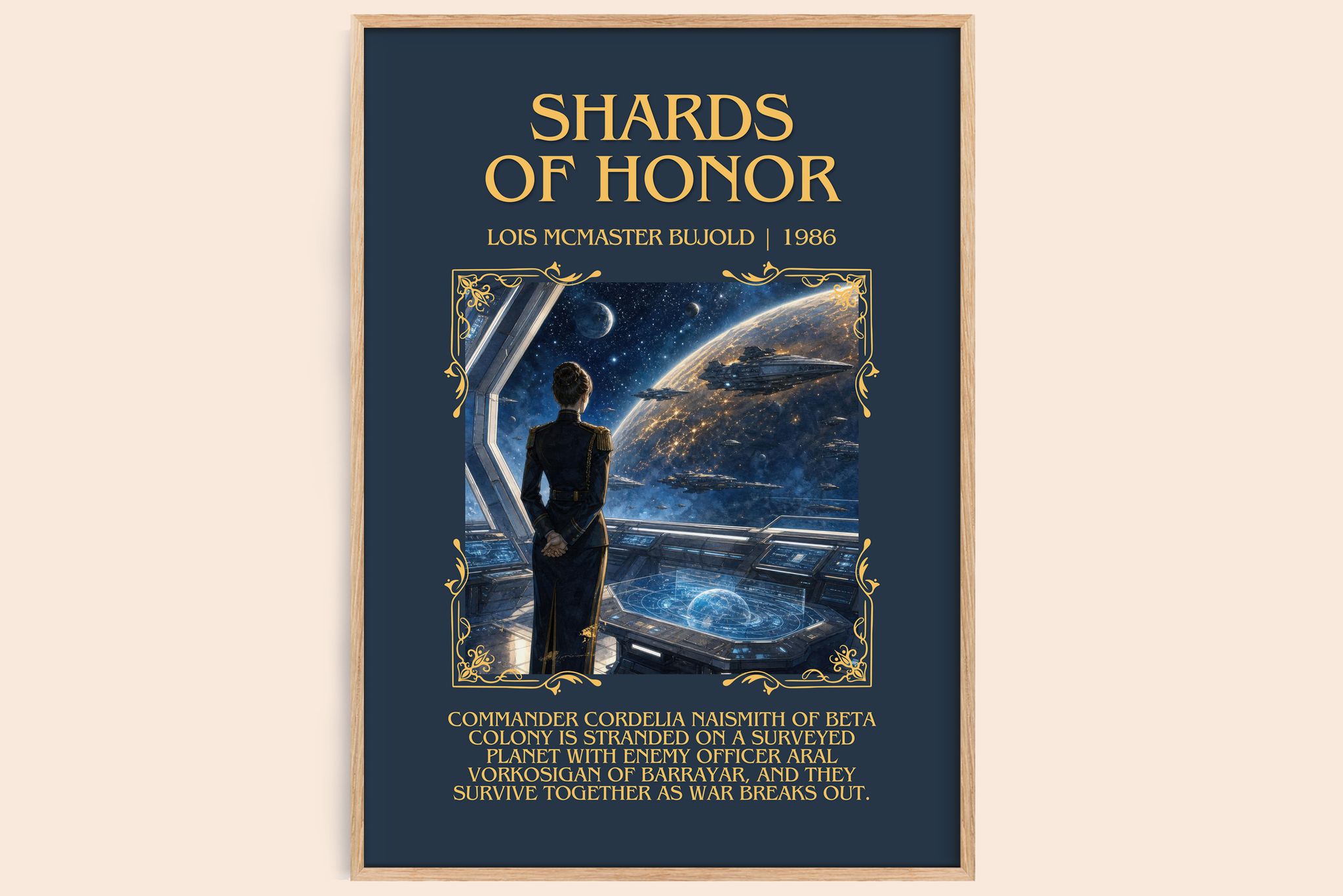 Shards of Honor Minimalist Book Poster by Lois McMaster Bujold