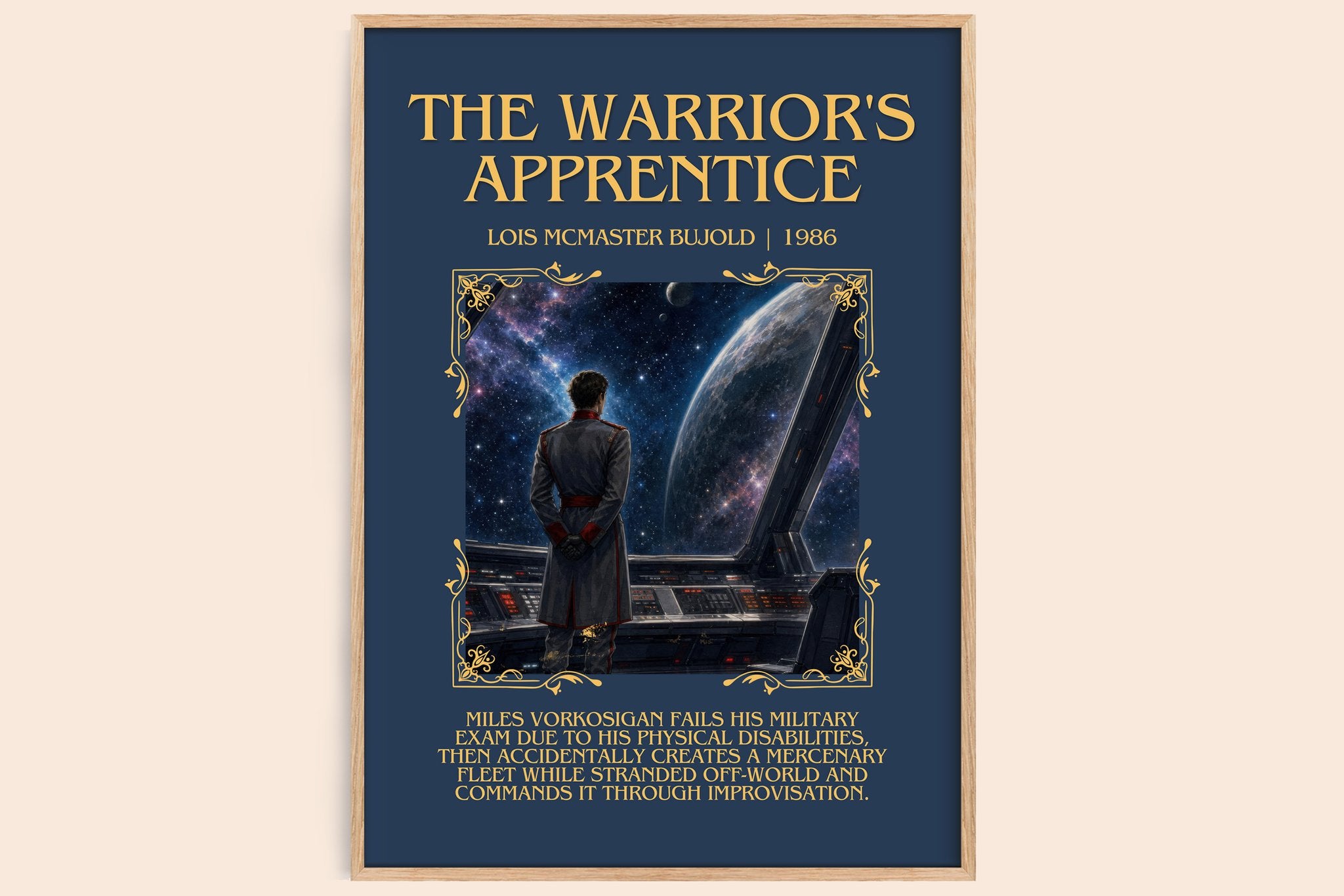 Warrior's Apprentice Minimalist Book Poster by Lois McMaster Bujold
