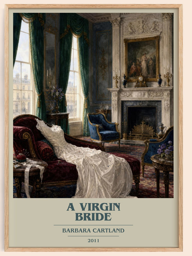 A Virgin Bride Book Cover Poster by Barbara Cartland