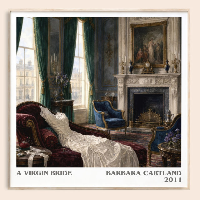 A Virgin Bride Literary Art Print by Barbara Cartland
