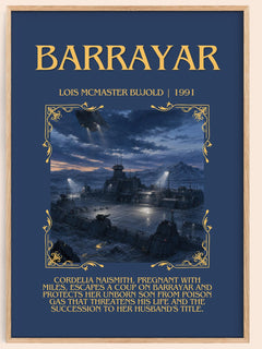 Barrayar Minimalist Book Poster by Lois McMaster Bujold – book poster