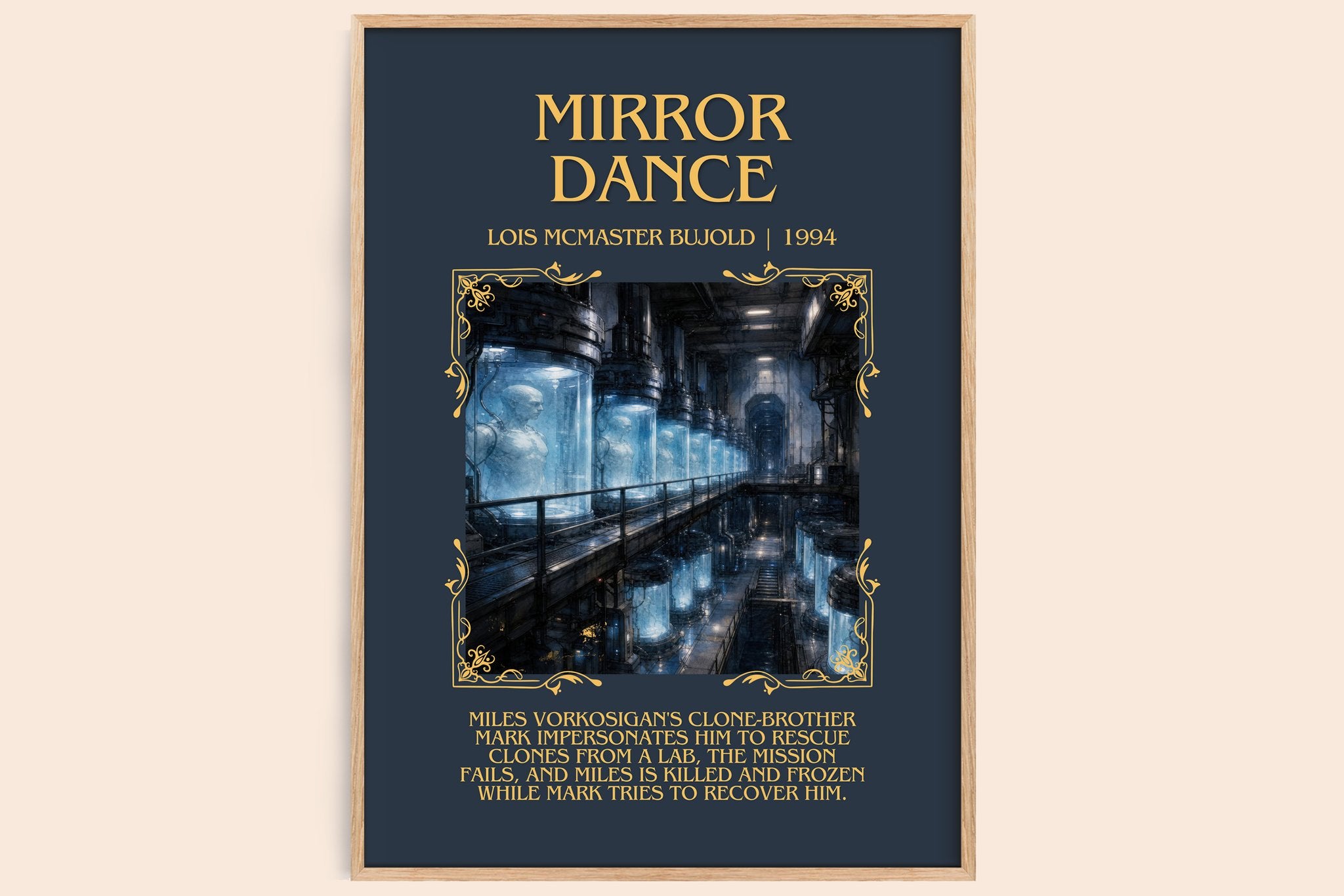 Mirror Dance Minimalist Book Poster by Lois McMaster Bujold