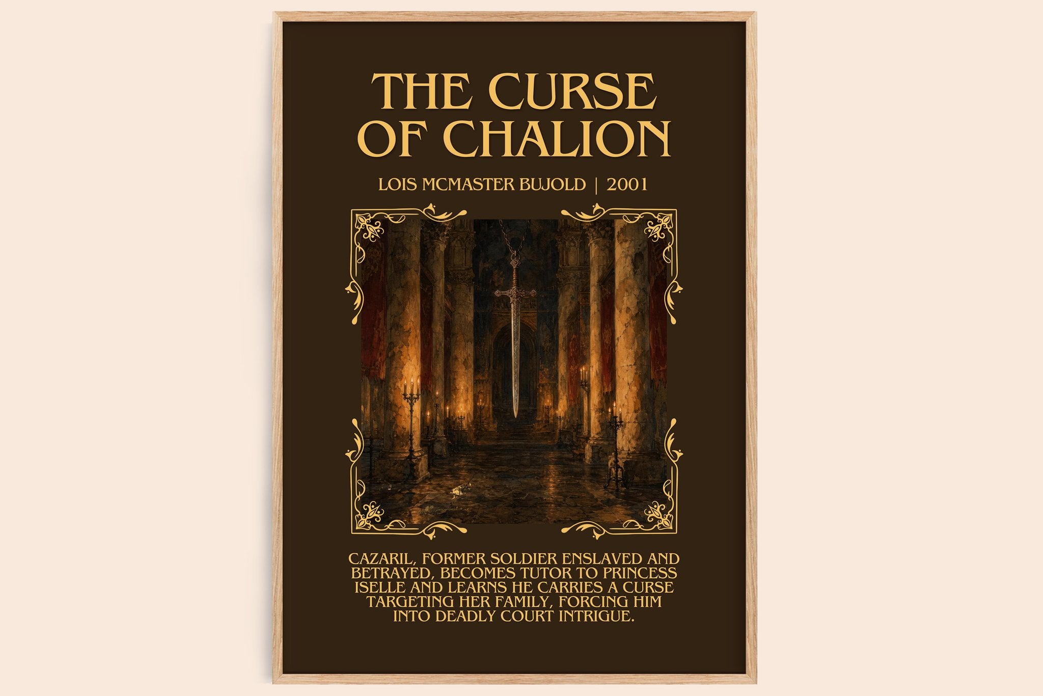 The Curse of Chalion Minimalist Book Poster by Lois McMaster Bujold