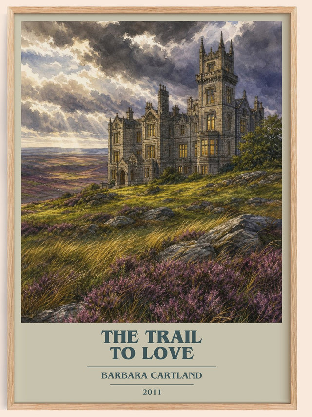 The Trail To Love Book Cover Poster by Barbara Cartland