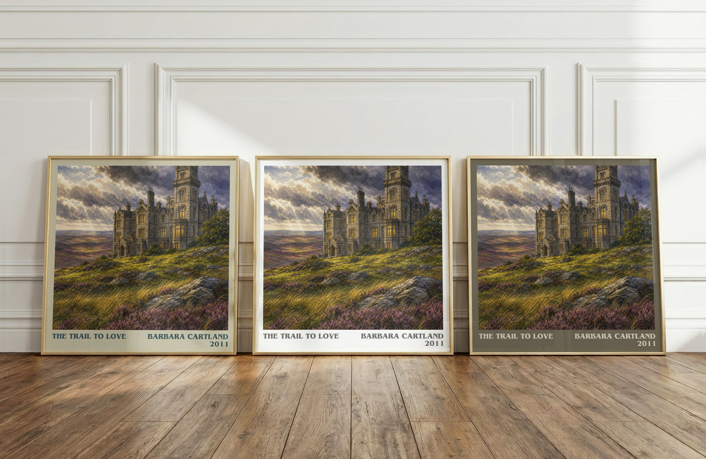 The Trail To Love literary art print colour and style options – Barbara Cartland book art