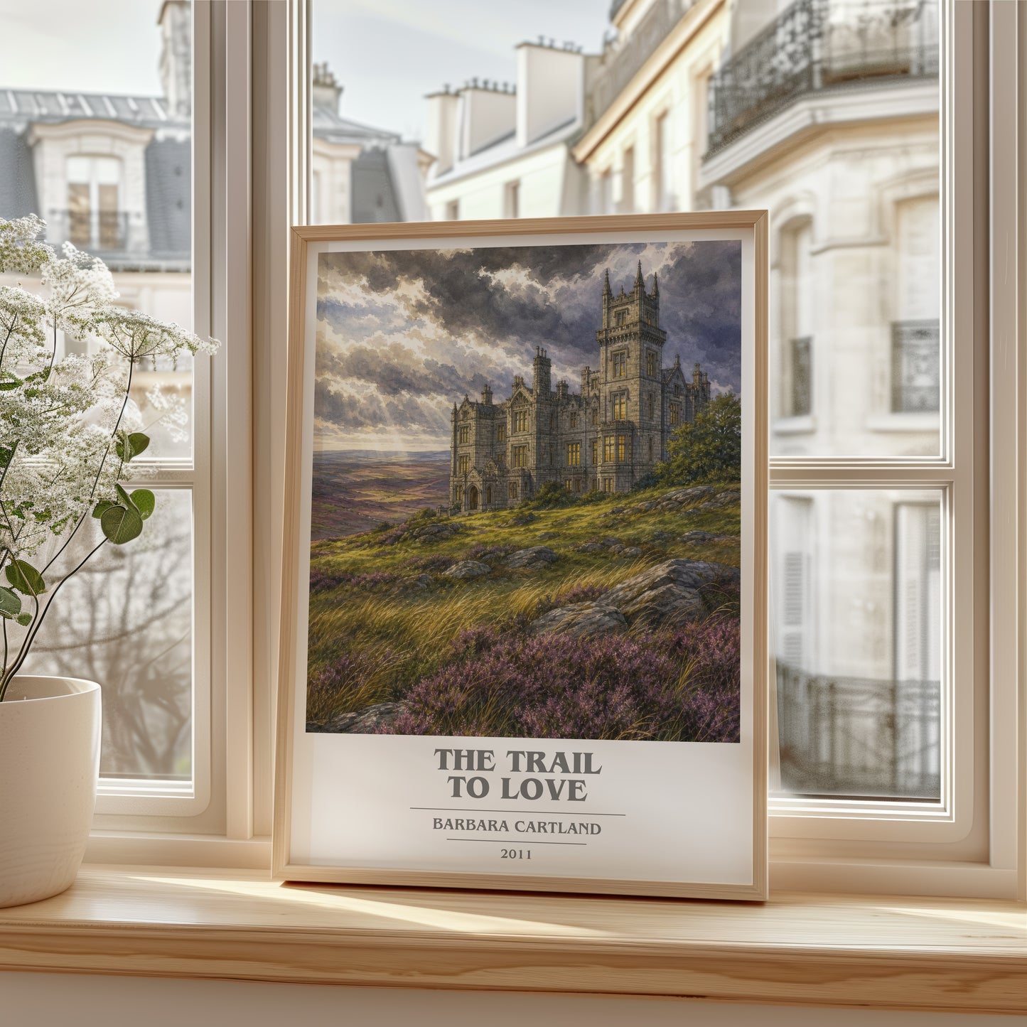 The Trail To Love book cover poster colour and style options – Barbara Cartland book art