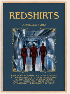 Redshirts Minimalist Book Poster by John Scalzi – image 1