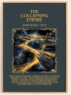 The Collapsing Empire Minimalist Book Poster by John Scalzi – image 1