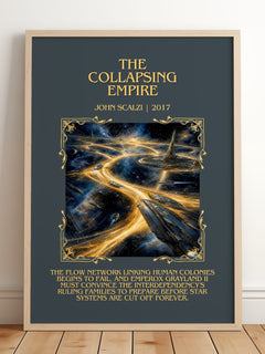 The Collapsing Empire Minimalist Book Poster by John Scalzi – image 2