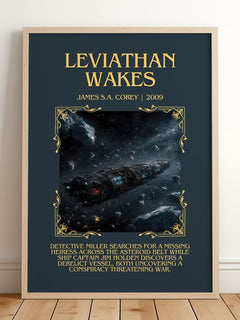 Leviathan Wakes Minimalist Book Poster by James S.A. Corey – image 2