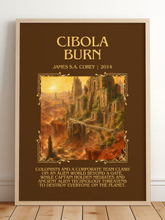 Cibola Burn Minimalist Book Poster by James S.A. Corey – image 2
