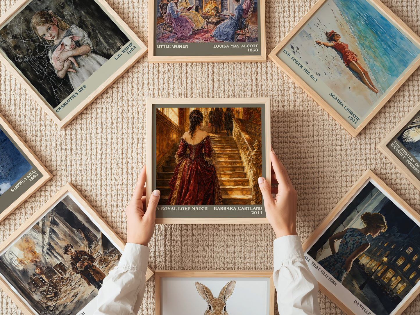 A Royal Love Match literary book poster framed on wall – romance wall art