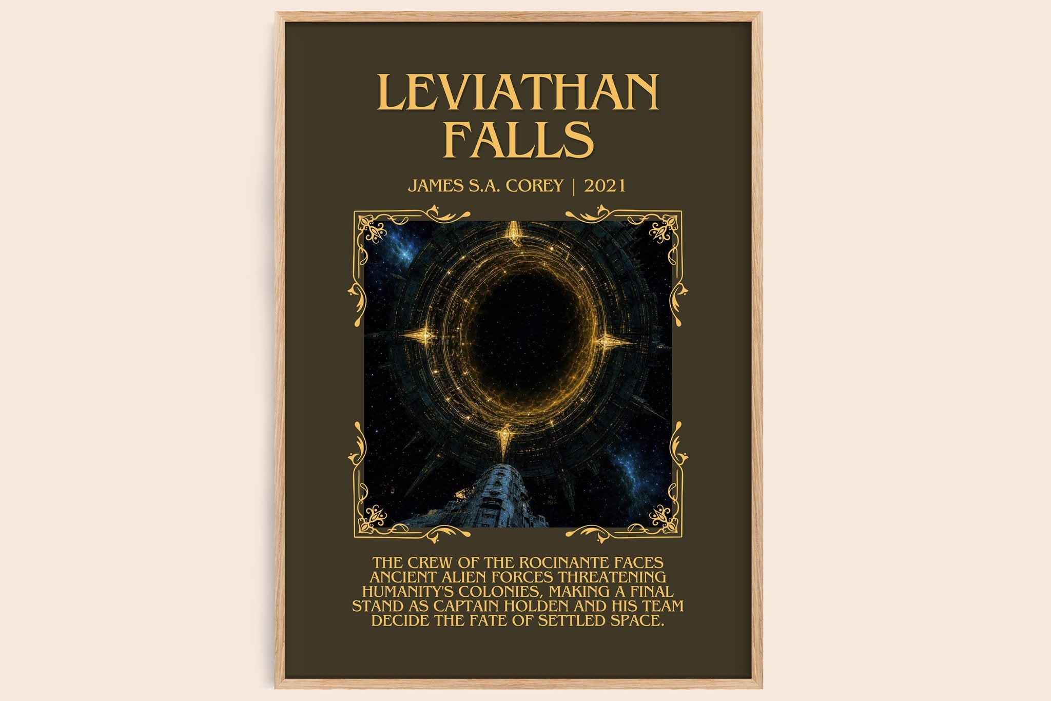 Leviathan Falls Minimalist Book Poster by James S.A. Corey