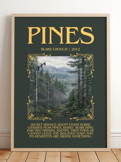 Pines Minimalist Book Poster by Blake Crouch – image 2