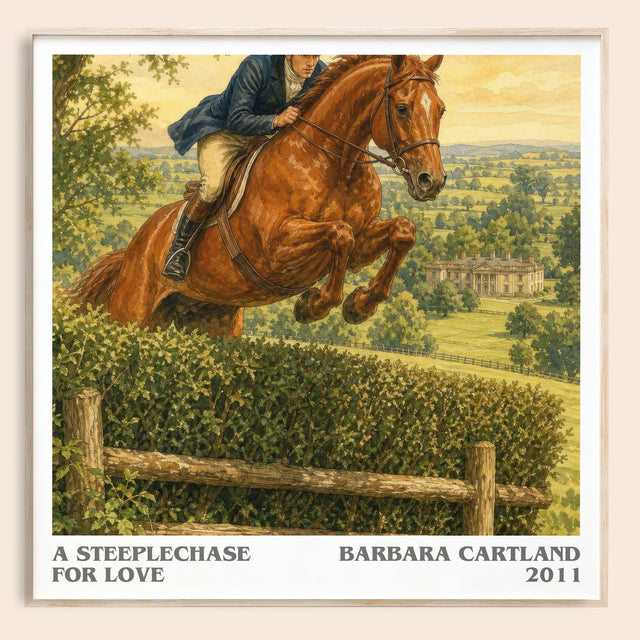 A Steeplechase For Love Literary Art Print by Barbara Cartland
