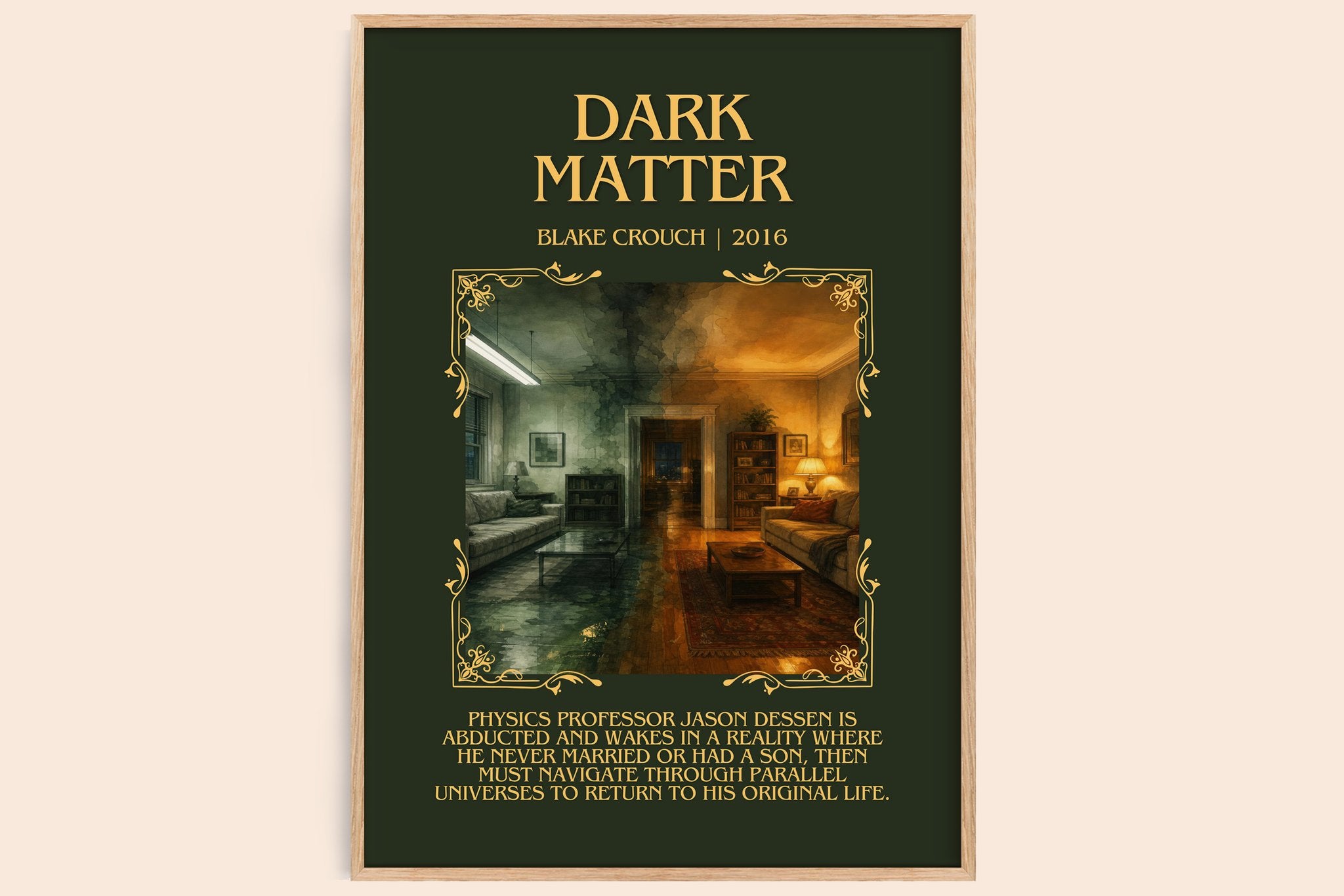 Dark Matter Minimalist Book Poster by Blake Crouch