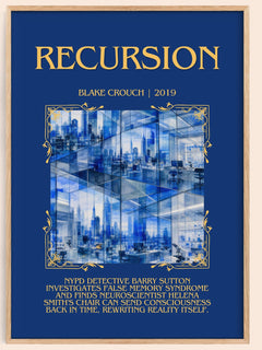 Recursion Minimalist Book Poster by Blake Crouch – image 1