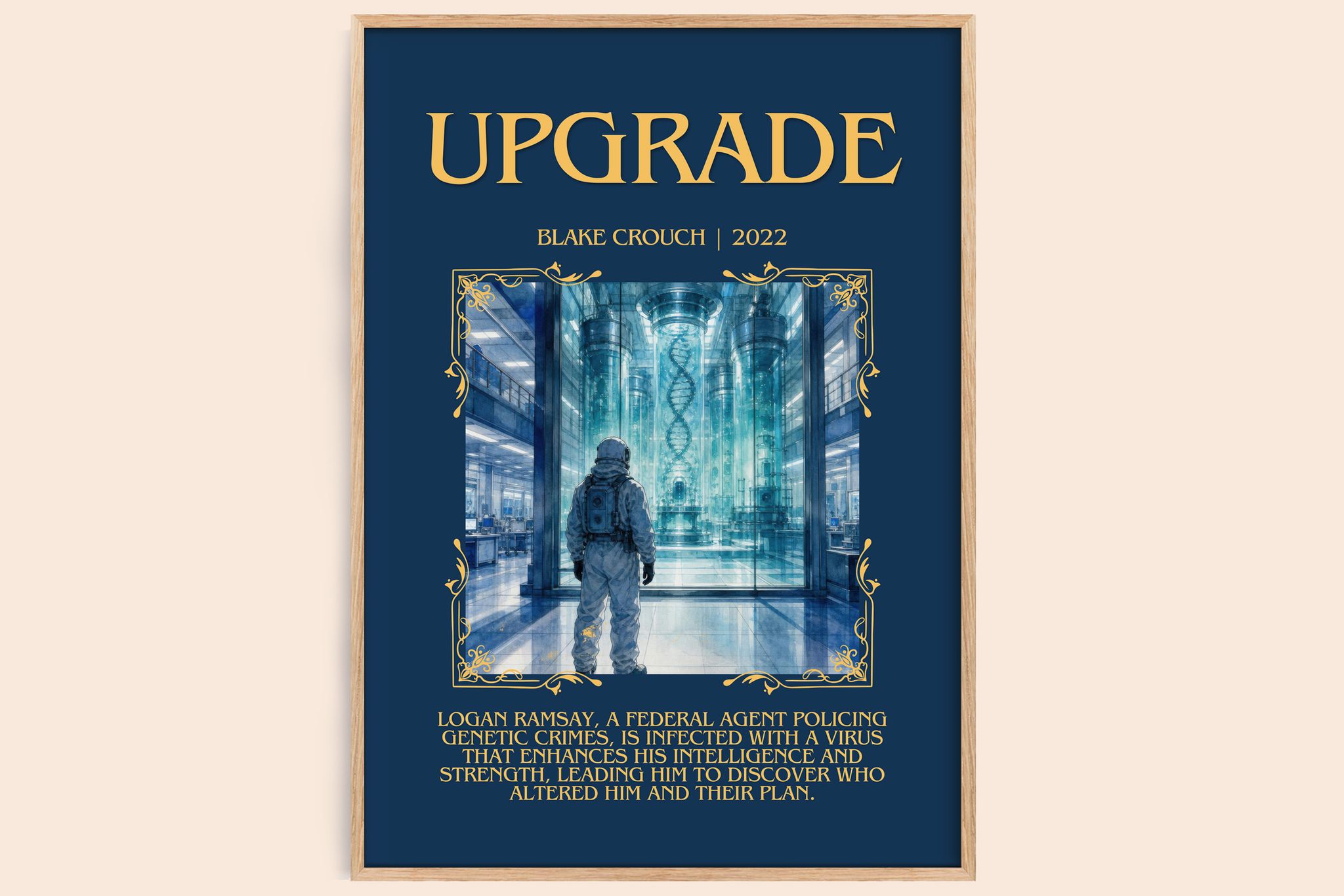 Upgrade Minimalist Book Poster by Blake Crouch
