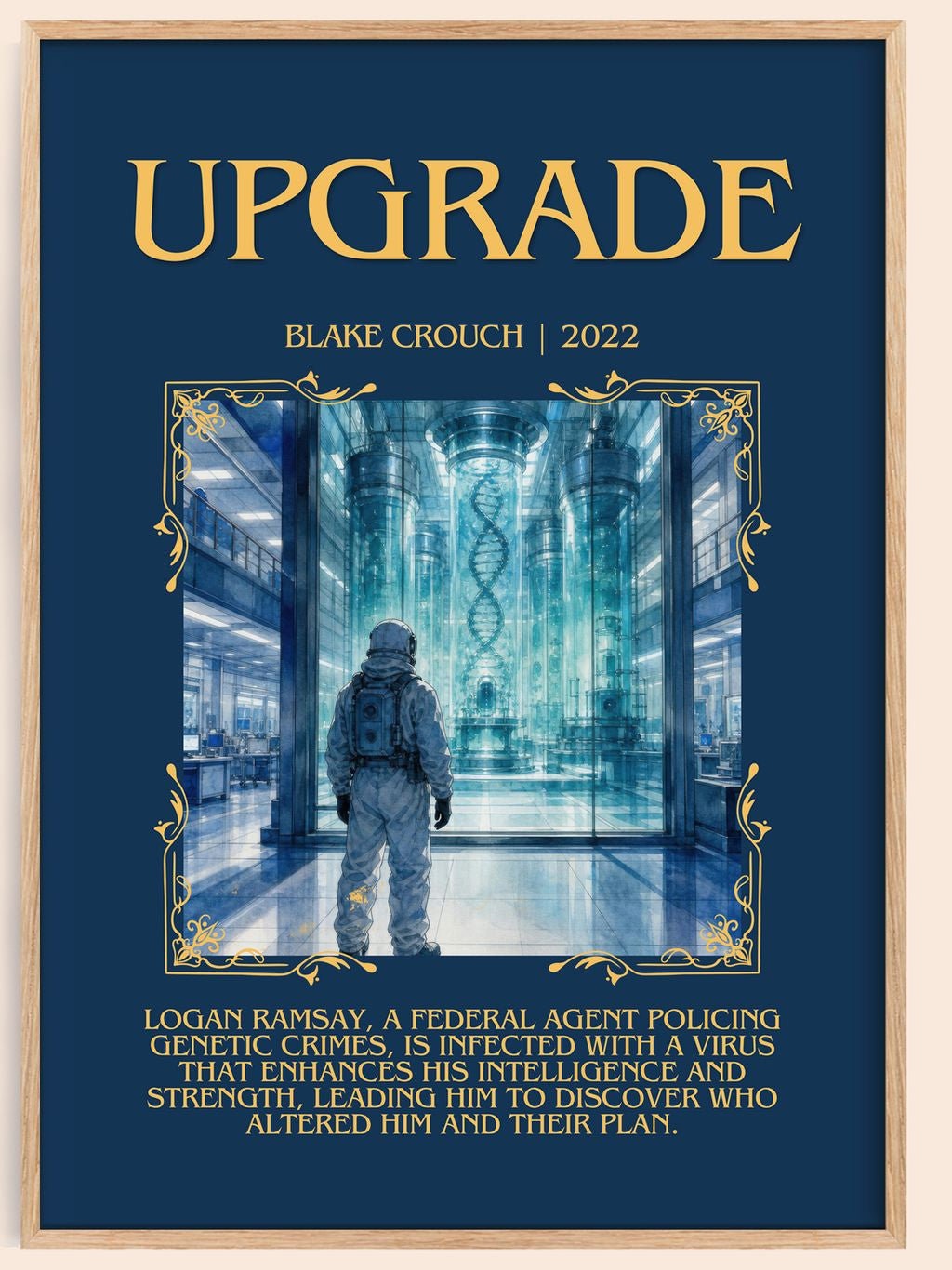 Upgrade Minimalist Book Poster by Blake Crouch – book poster