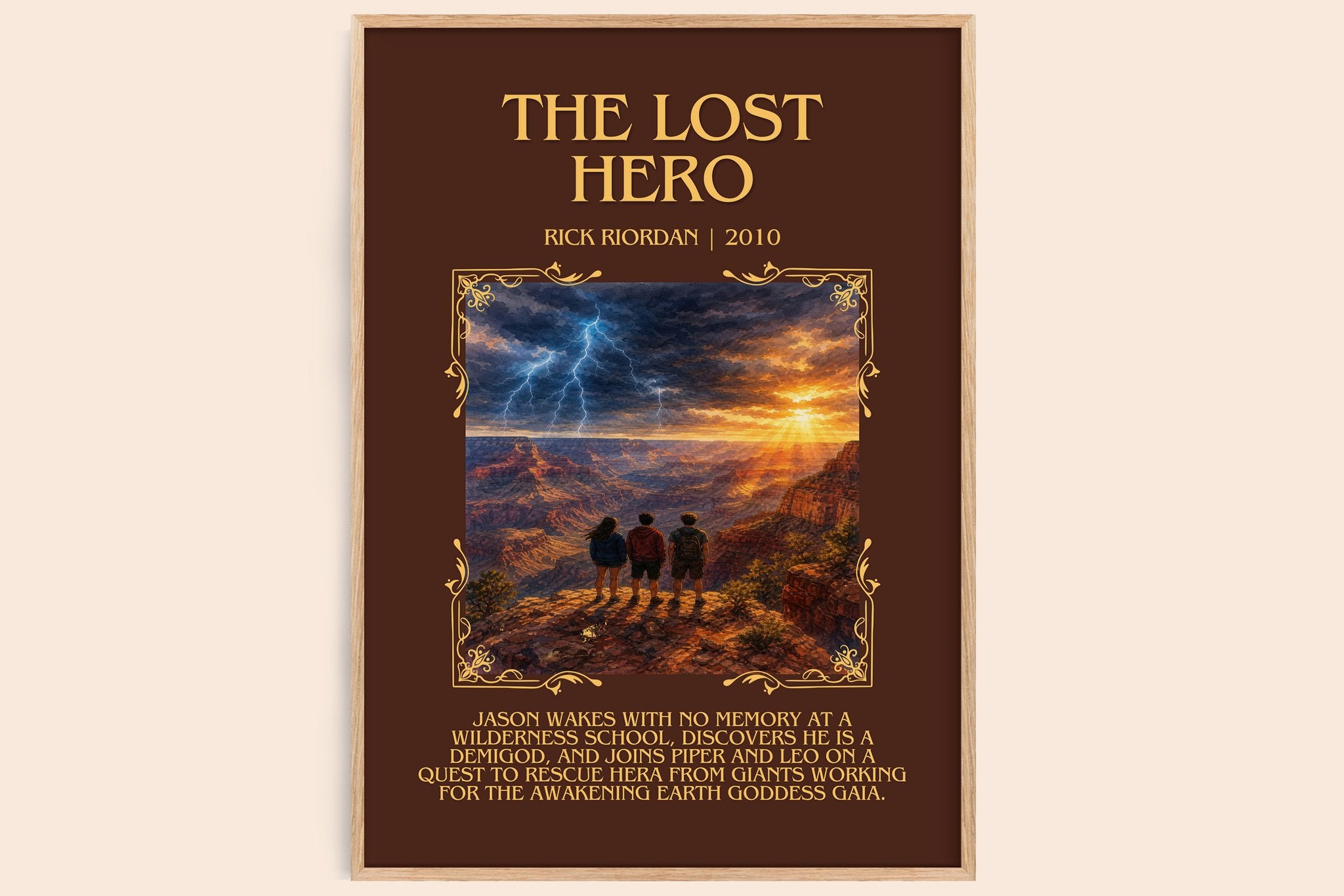 The Lost Hero Minimalist Book Poster by Rick Riordan