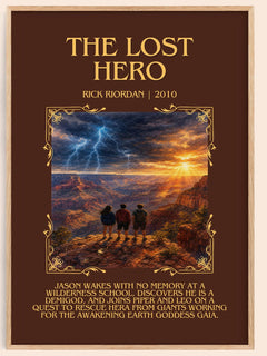 The Lost Hero Minimalist Book Poster by Rick Riordan – image 1