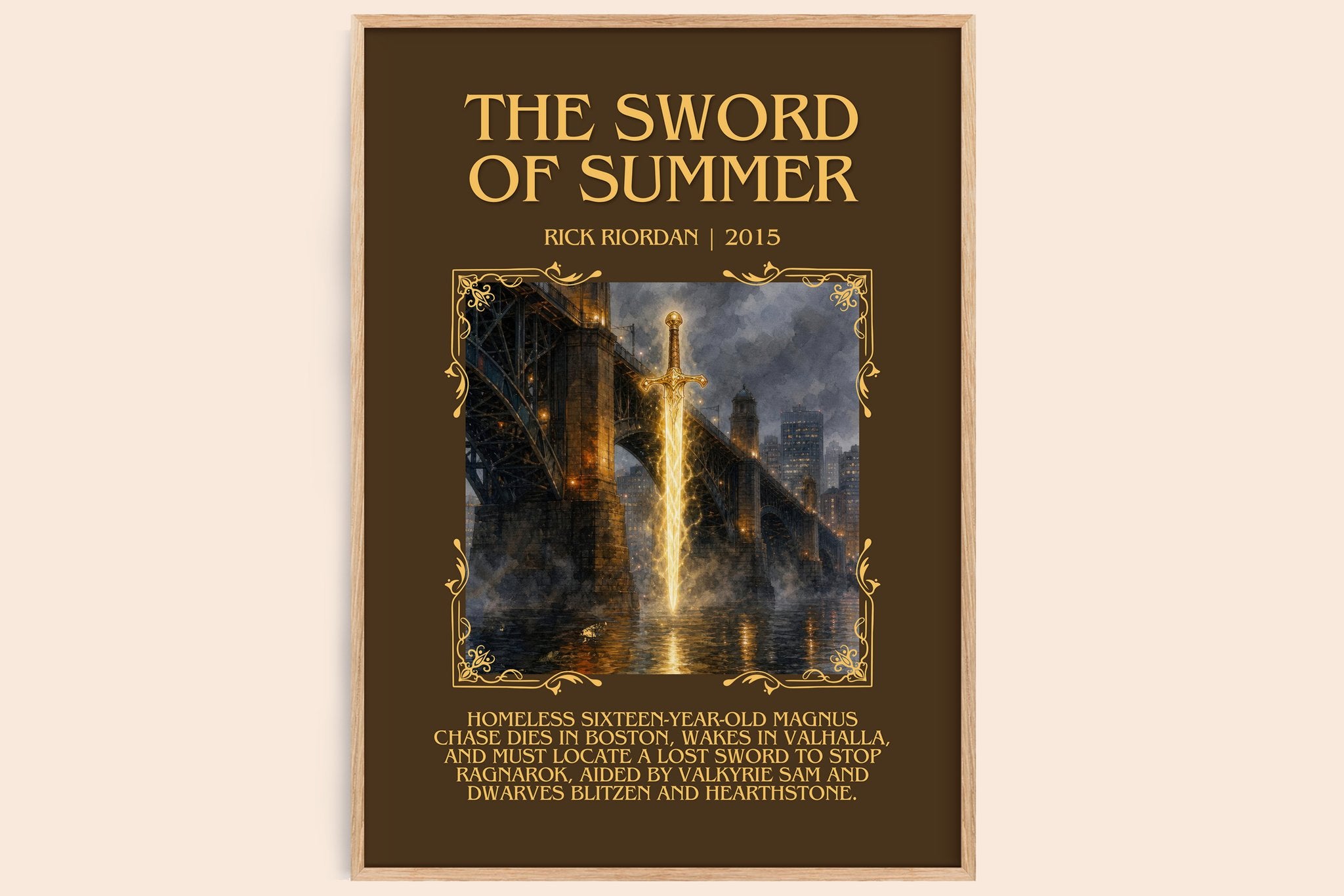 The Sword of Summer Minimalist Book Poster by Rick Riordan