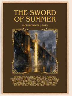 The Sword of Summer Minimalist Book Poster by Rick Riordan – image 1