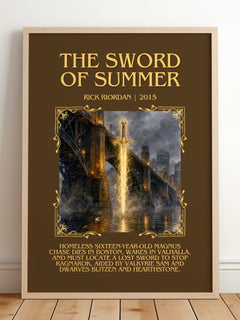 The Sword of Summer Minimalist Book Poster by Rick Riordan – image 2