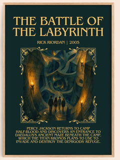 The Battle of the Labyrinth Minimalist Book Poster by Rick Riordan – image 1