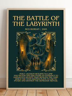 The Battle of the Labyrinth Minimalist Book Poster by Rick Riordan – image 2
