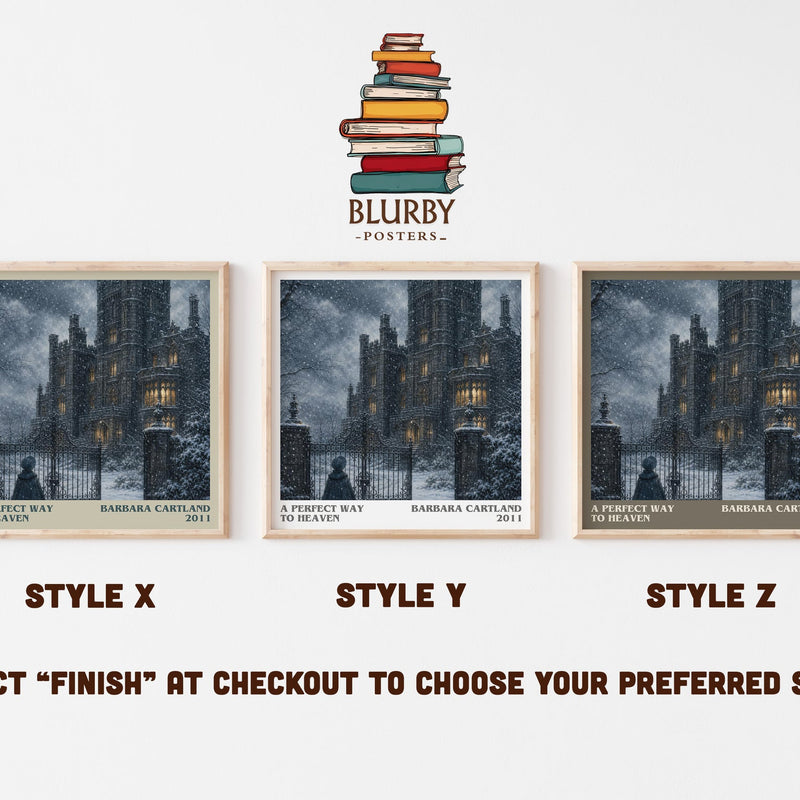 A Perfect Way To Heaven literary print in frame leaning in hallway – romance wall art