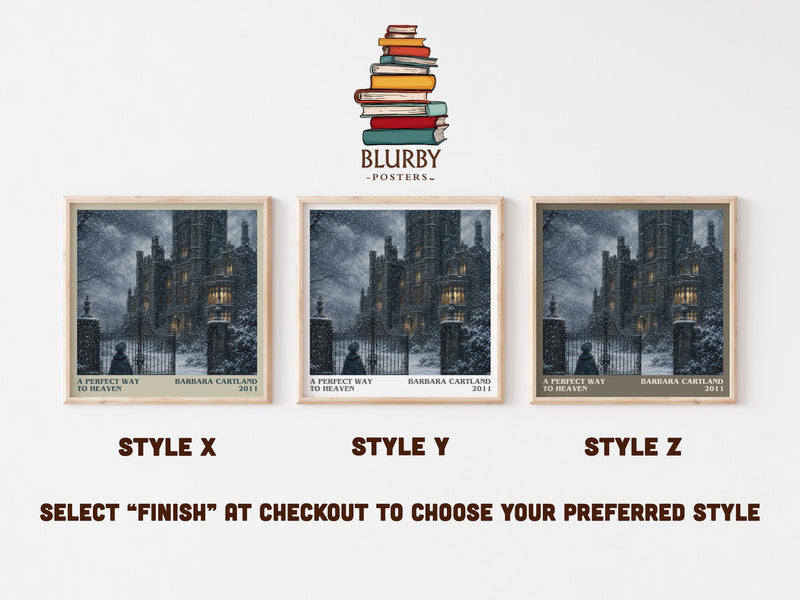 A Perfect Way To Heaven literary print in frame leaning in hallway – romance wall art