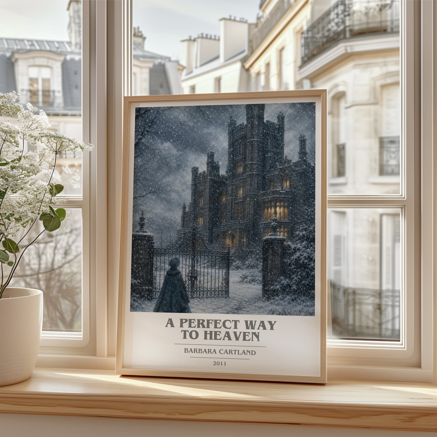 A Perfect Way To Heaven book cover poster colour and style options – Barbara Cartland book art