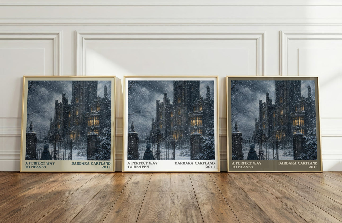 A Perfect Way To Heaven literary art print colour and style options – Barbara Cartland book art