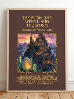 Fork, the Witch, and the Worm Minimalist Book Poster by C. Paolini – image 2