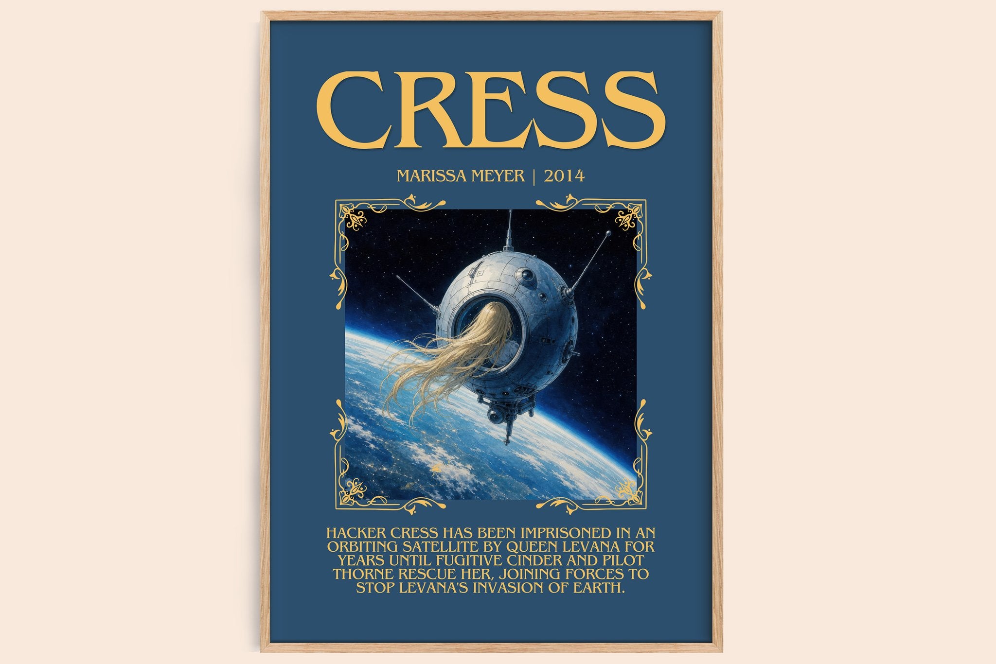 Cress Minimalist Book Poster by Marissa Meyer