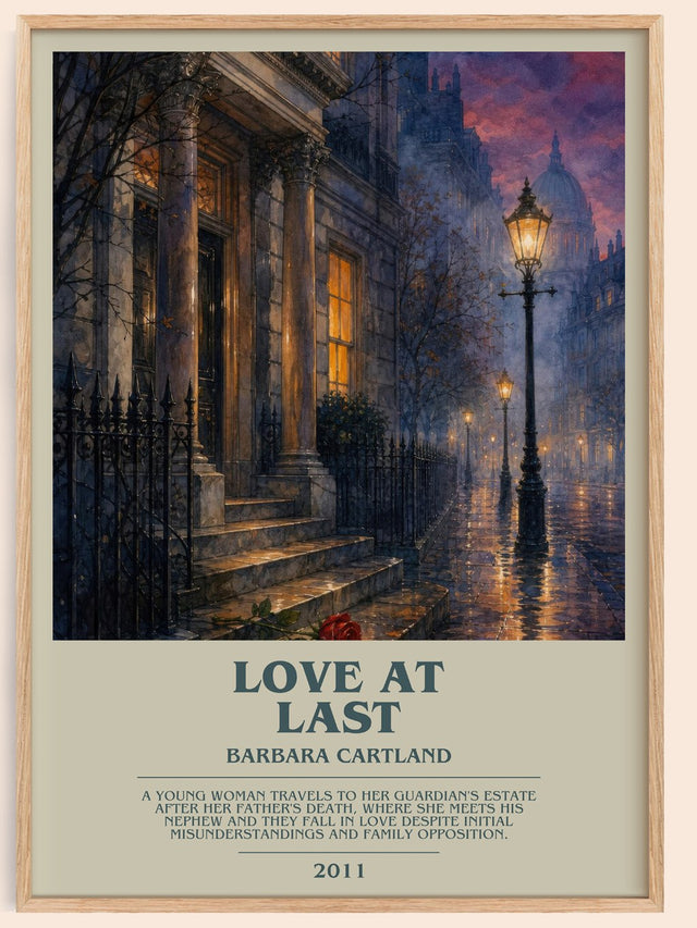 Love At Last Bookish Wall Art by Barbara Cartland