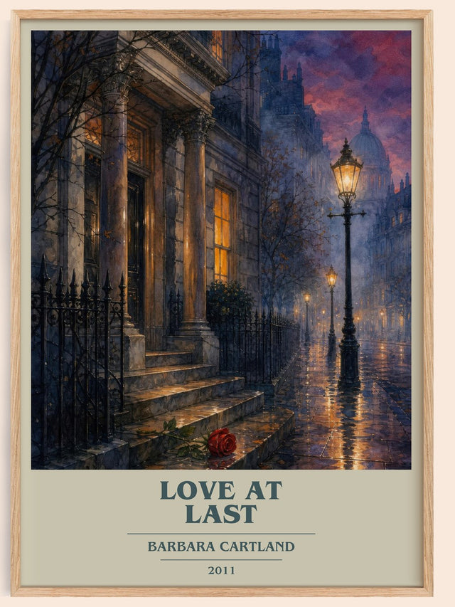 Love At Last Book Cover Poster by Barbara Cartland