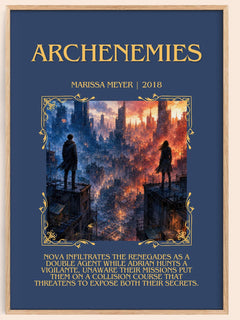 Archenemies Minimalist Book Poster by Marissa Meyer – image 1