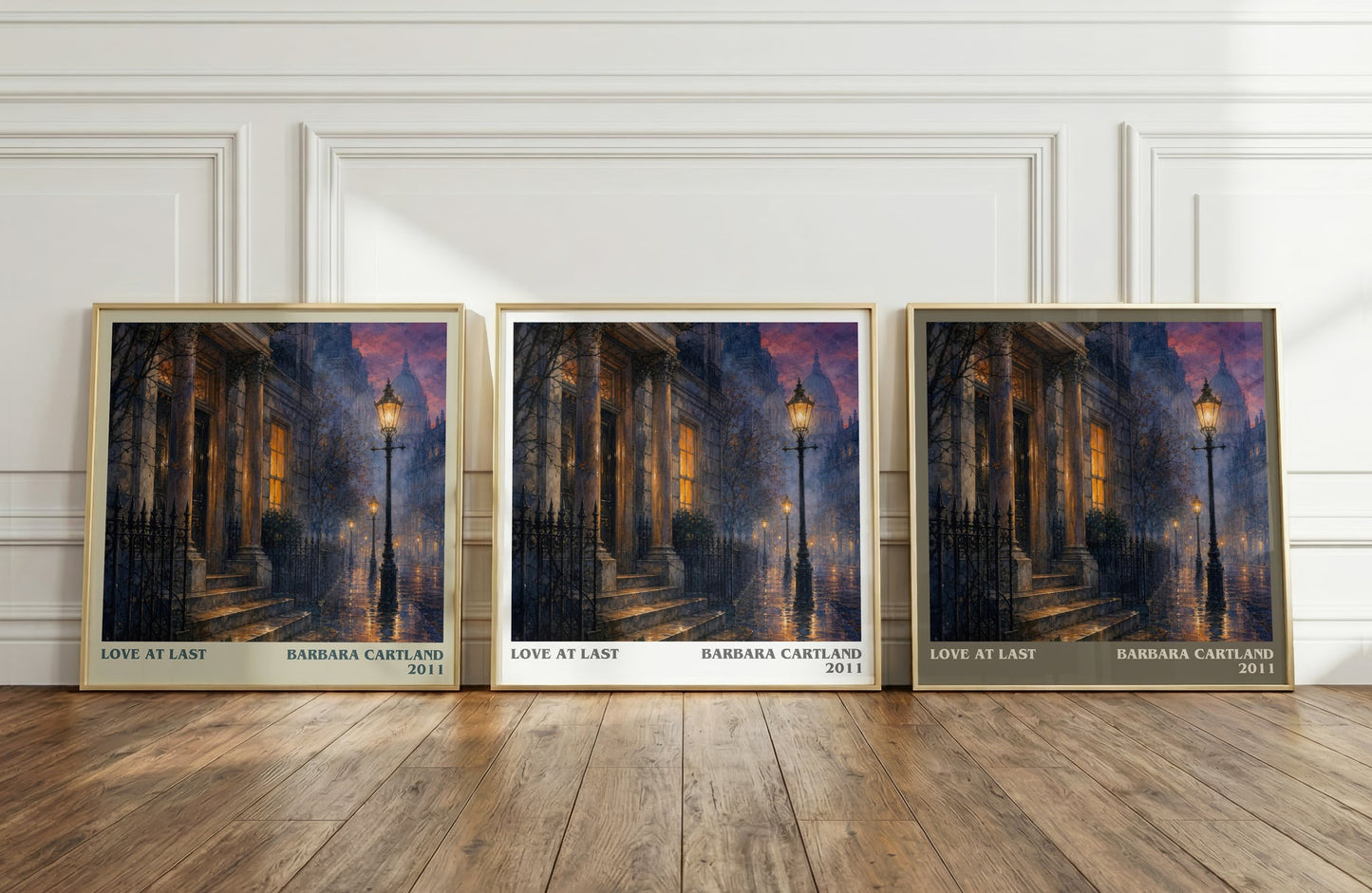 Love At Last literary art print colour and style options – Barbara Cartland book art