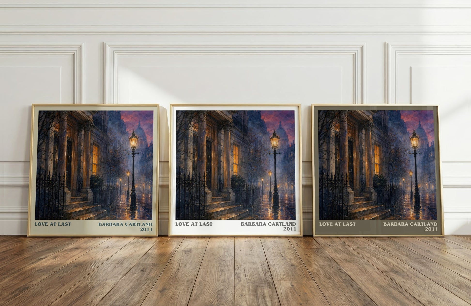 Love At Last literary art print colour and style options – Barbara Cartland book art
