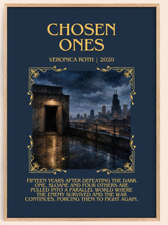 Chosen Ones Minimalist Book Poster by Veronica Roth – image 1