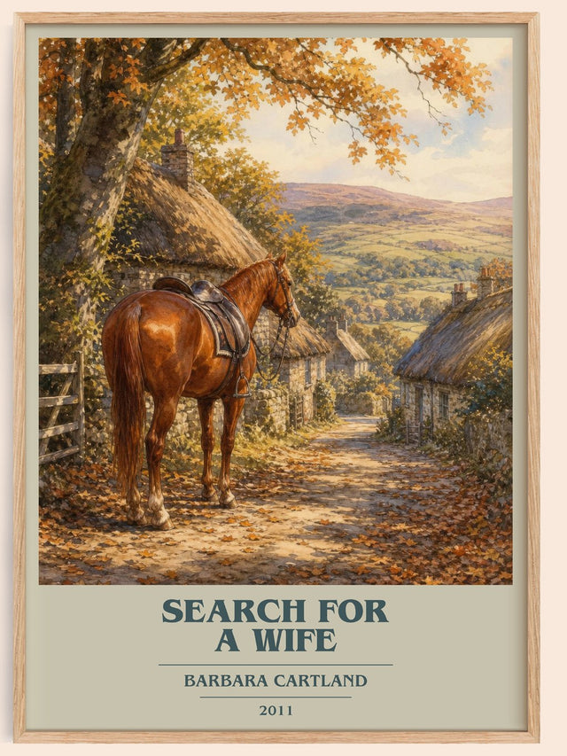Search For A Wife Book Cover Poster by Barbara Cartland