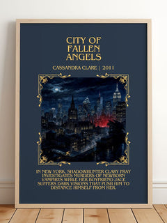 City of Fallen Angels Minimalist Book Poster by Cassandra Clare – image 2