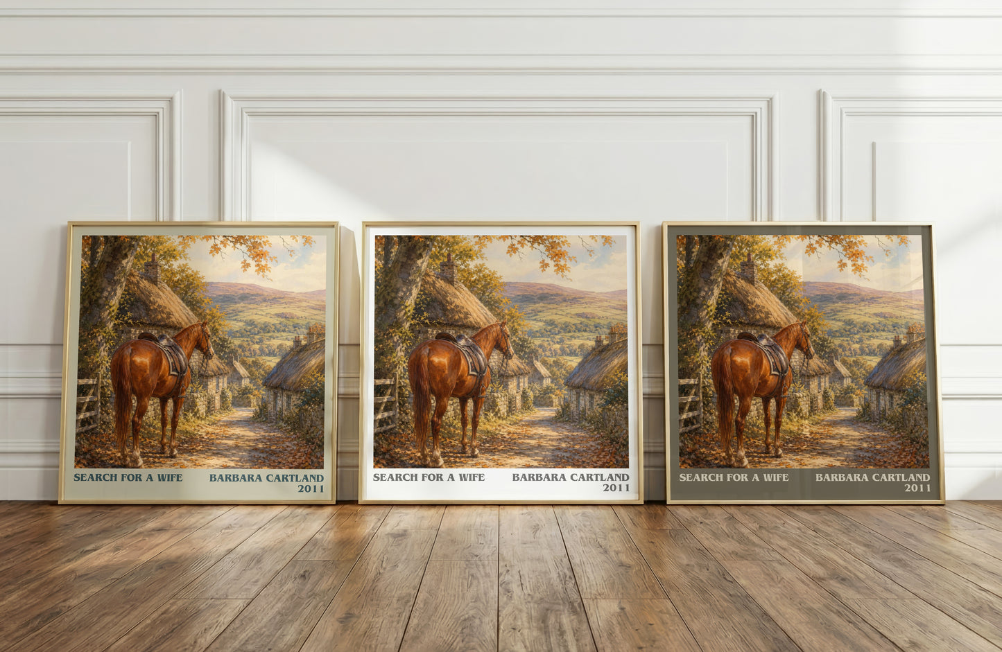 Search For A Wife literary art print colour and style options – Barbara Cartland book art