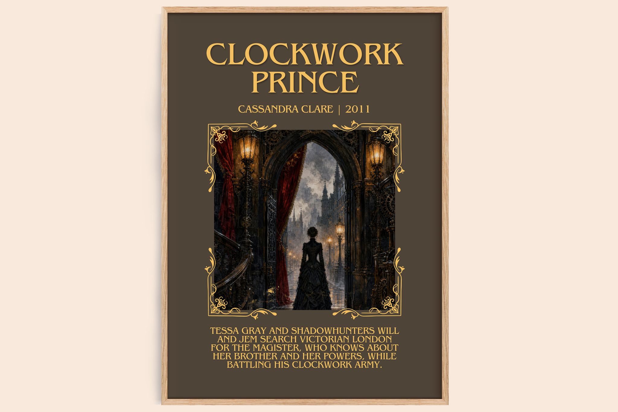 Clockwork Prince Minimalist Book Poster by Cassandra Clare