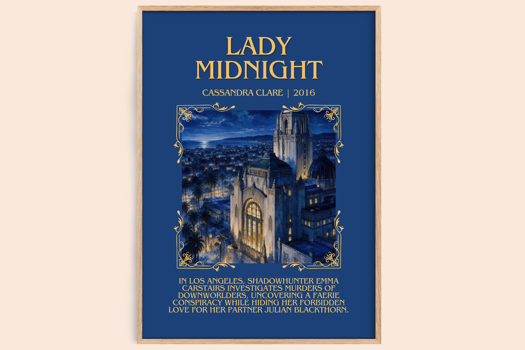Lady Midnight Minimalist Book Poster by Cassandra Clare