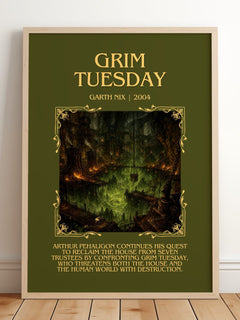 Grim Tuesday Minimalist Book Poster by Garth Nix – image 2